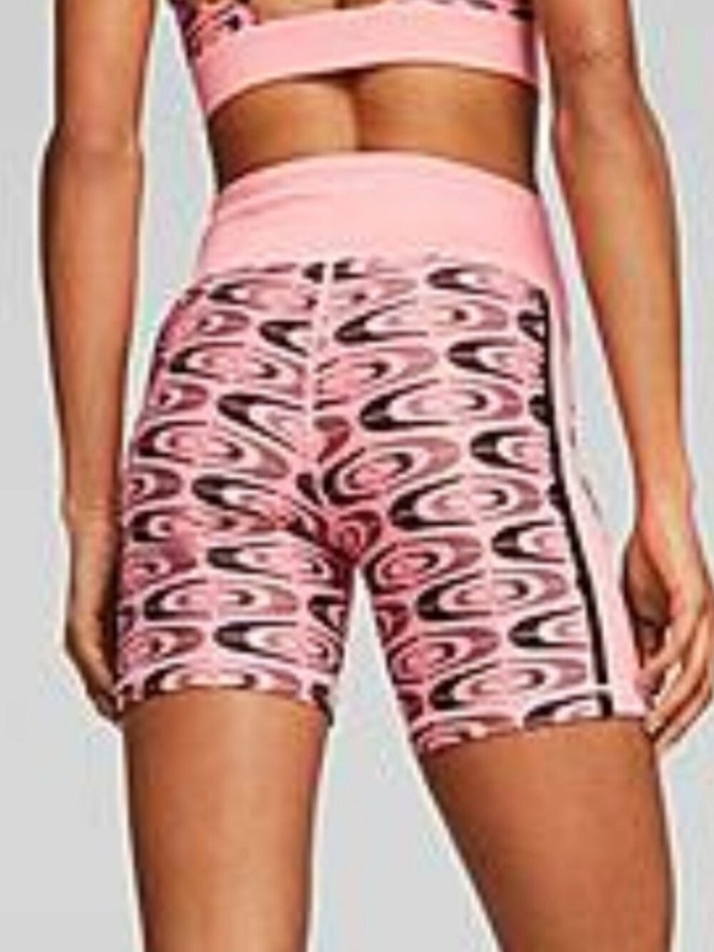 Puma Retro Glam Hot Pink Athletic Biker Shorts